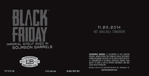 Lakefront Brewery Black Friday Imperial August 2014