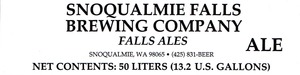 Snoqualmie Falls Brewing Company Bunghole August 2014