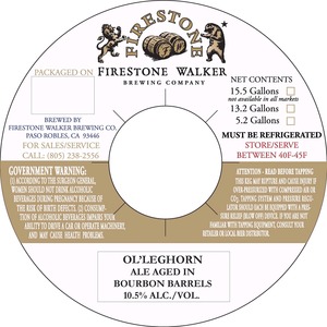 Firestone Walker Brewing Company Ol' Leghorn August 2014