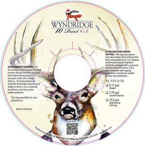 Wyndridge 10 Point Ale August 2014