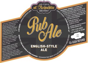 Ol' Republic Brewery Pub Ale