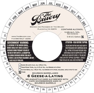 The Bruery Bourbon Barrel-aged 6 Geese-a-laying