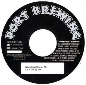 Port Brewing Company Dawn Patrol Brown Ale