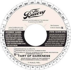 The Bruery Tart Of Darkness (cherries & Vanilla)