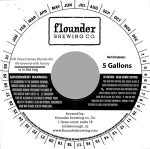 Flounder Brewing Co. Hill Street Honey Blonde