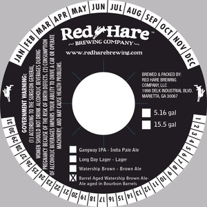 Red Hare Barrel Aged Watership Brown Ale