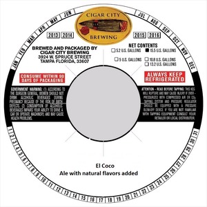 Cigar City Brewing El Coco