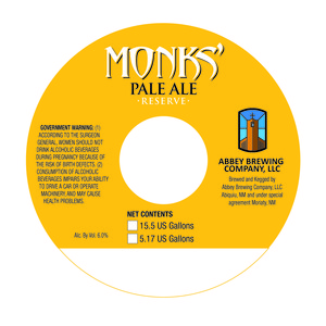 Monks' Pale Ale Reserve 