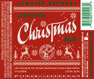 Atwater Brewery Lebkuchen Christmas August 2014