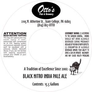 Otto's Pub And Brewery Black Nitro India Pale Ale August 2014