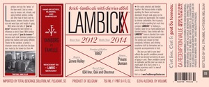 Lambickx Kriek-lambic 2012-2014 August 2014