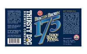 Thirsty Dog Brewing Co Beacon Brown 175 August 2014