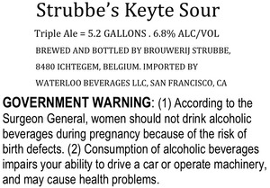 Strubbe's Keyte Sour August 2014