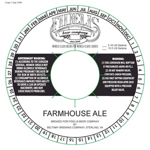 Fidelis Farmhouse Ale August 2014