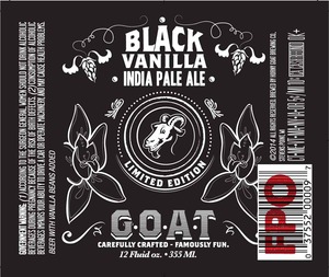 Horny Goat Brewing Co. Black Vanilla India Pale Ale