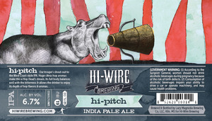 Hi- Wire Brewing Hi-pitch August 2014