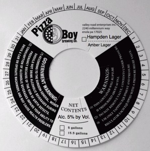 Pizza Boy Brewing Co. Hampden Lager