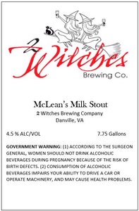 2 Witches Brewing Company Mclean's Milk Stout