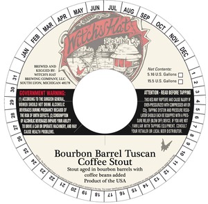 Witch's Hat Brewing Company Bourbon Barrel Tuscan Coffee Stout August 2014