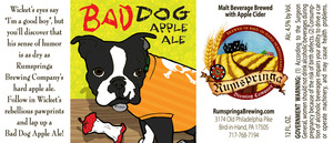 Rumspringa Brewing Company Bad Dog Apple Ale September 2014