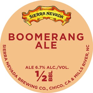 Sierra Nevada Boomerang August 2014