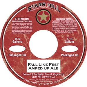 Starr Hill Fall Line Fest Amped Up Ale August 2014