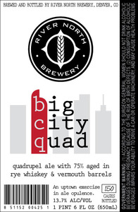 River North Brewery Big City Quad September 2014