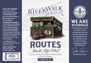 Riverwalk Brewing Co. Route 1 Rye Stout