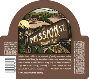 Mission St Brown Ale August 2014