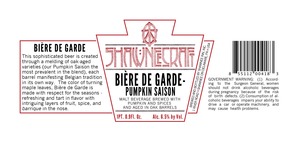 Shawneecraft Biere De Garde - Pumpkin Saison