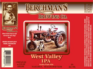 Berchman's Brewing Company West Valley IPA