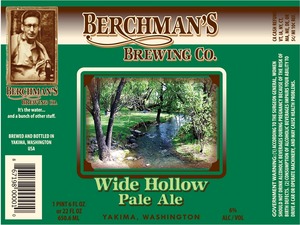Berchman's Brewing Company Wide Hollow Pale Ale