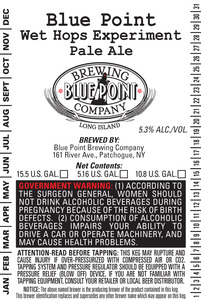 Blue Point Wet Hops Experiment Pale August 2014