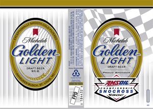 New Michelob Golden Light Draft Beer Iron On Patch Mich Golden 3" White Patch 