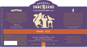 Ommegang Rare Vos August 2014