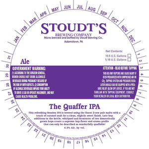 Stoudts The Quaffer IPA September 2014