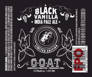 Horny Goat Brewing Co. Black Vanilla IPA