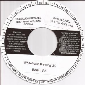 Whitehorse Brewing LLC Rebellion Red Ale September 2014