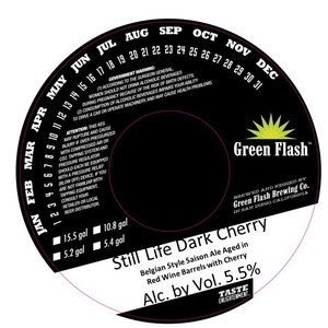 Green Flash Brewing Company Still Life Dark Cherry