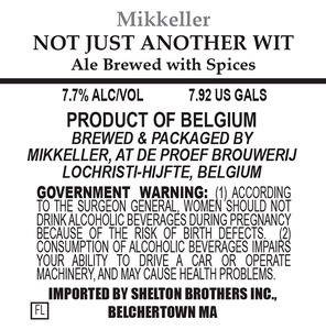 Mikkeller Not Just Another Wit September 2014