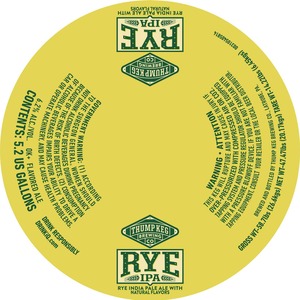 Thump Keg Rye IPA