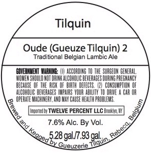 Tilquin Oude (gueuze Tilquin) 2