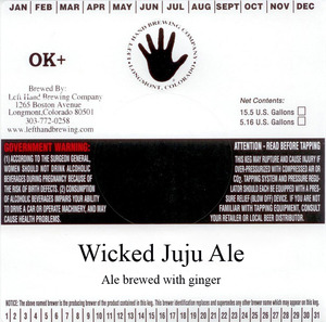 Left Hand Brewing Company Wicked Juju Ale September 2014