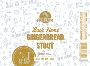 Back Home Gingerbread Stout September 2014