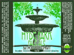 Bayshore Beer Co Hyde Park Pale September 2014