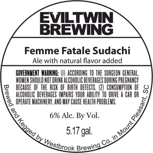 Evil Twin Brewing Femme Fatale Sudachi September 2014