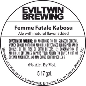 Evil Twin Brewing Femme Fatale Kobosu