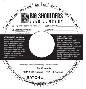 Big Shoulders Brewing Company Crosstown Wheat