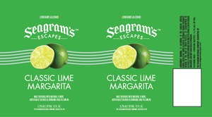 Seagram's Escapes Classic Lime Margarita September 2014