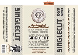 Eric Rum Barrel Aged More Cowbell Milk Stout September 2014